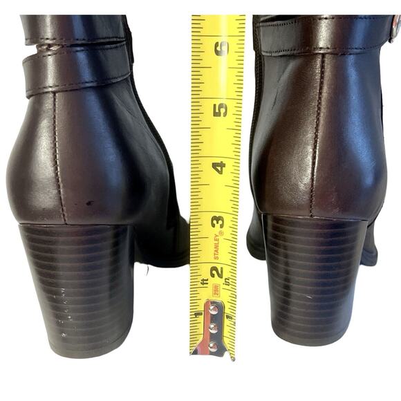 Giani Bernini Boots Womens 9.5 Brown Dress Boots Heeled Memory Foam Zip - Picture 7 of 14